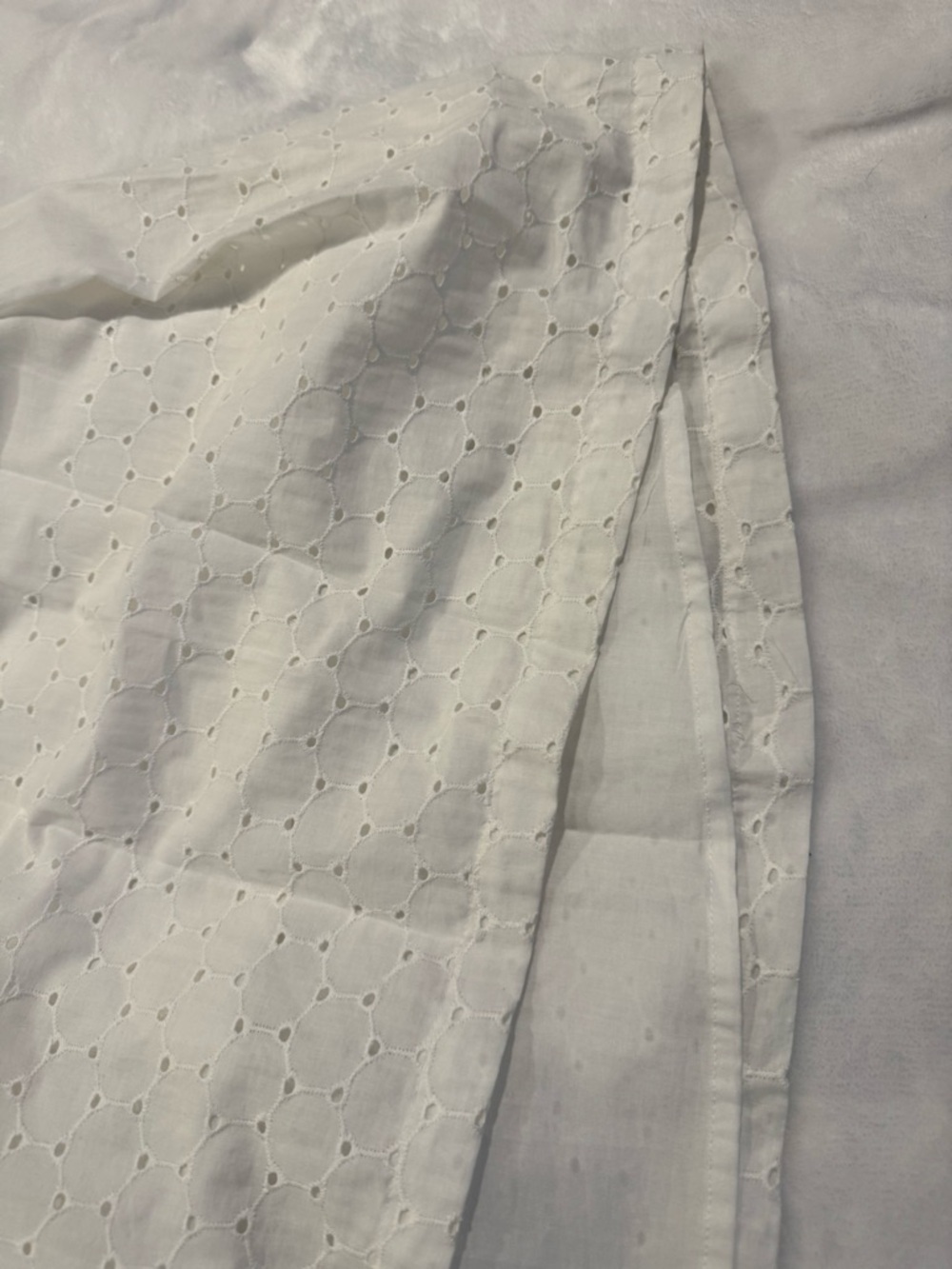 Isaac Mizrahi for Target White Midi Sun Dress with Button-Front - Picture 6 of 6